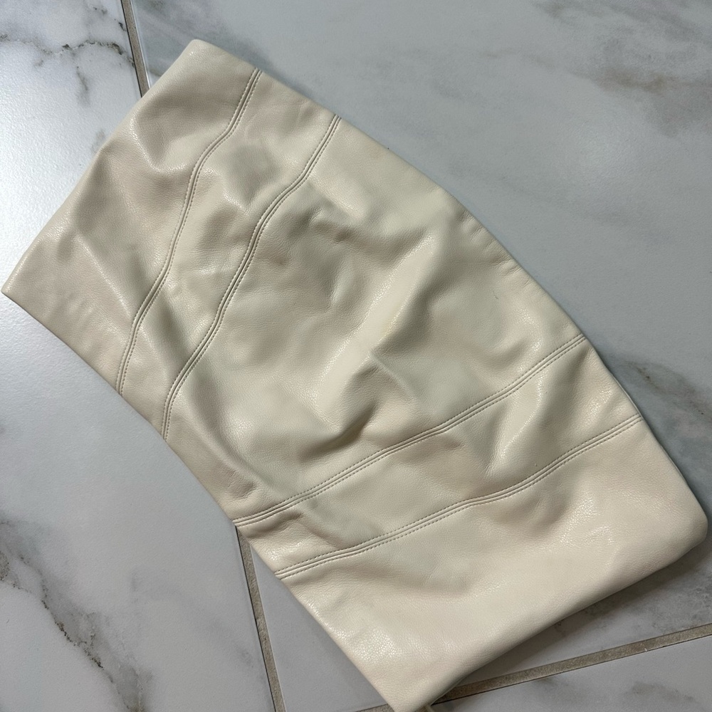 Zara leather crop top